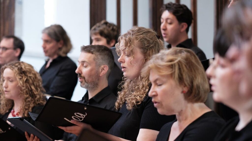 Singers from The Lea Singers in Flamstead church